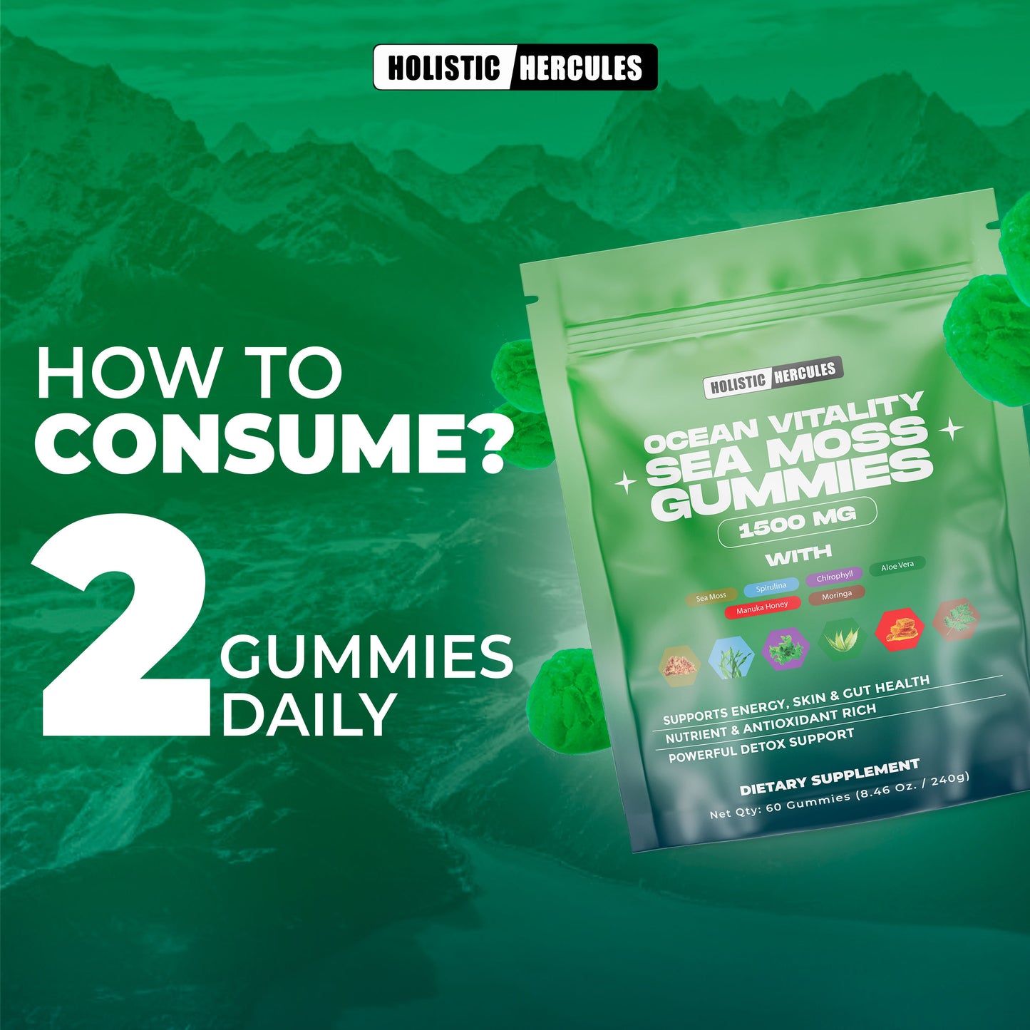 6-1 Vitality Sea Moss Gummies