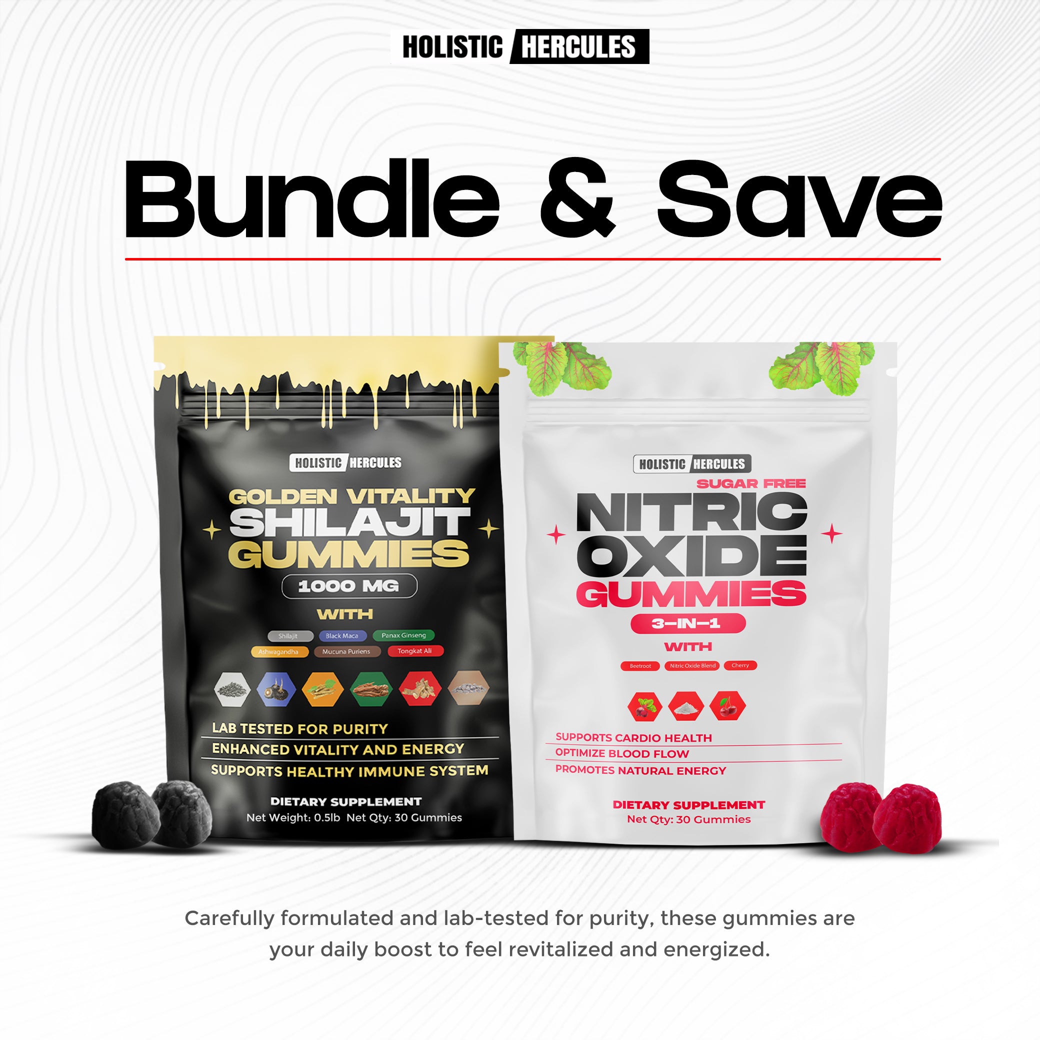 Shilajit & Nitric Oxide Gummy Bundle