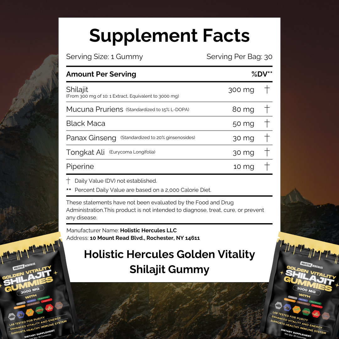 Holistic Hercules™️ Shilajit Gummies