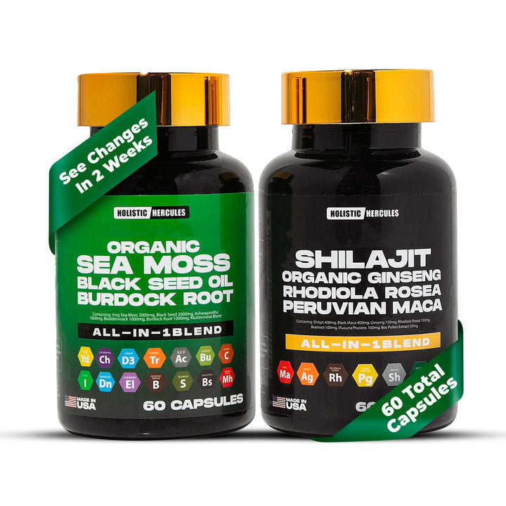 Holistic Hercules Shilajit Caps & Sea Moss Blend