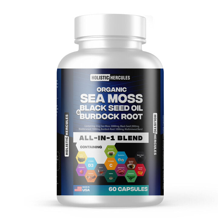 Hercules 12 in 1 Sea Moss Blend - (Stamina Boosting Capsules)